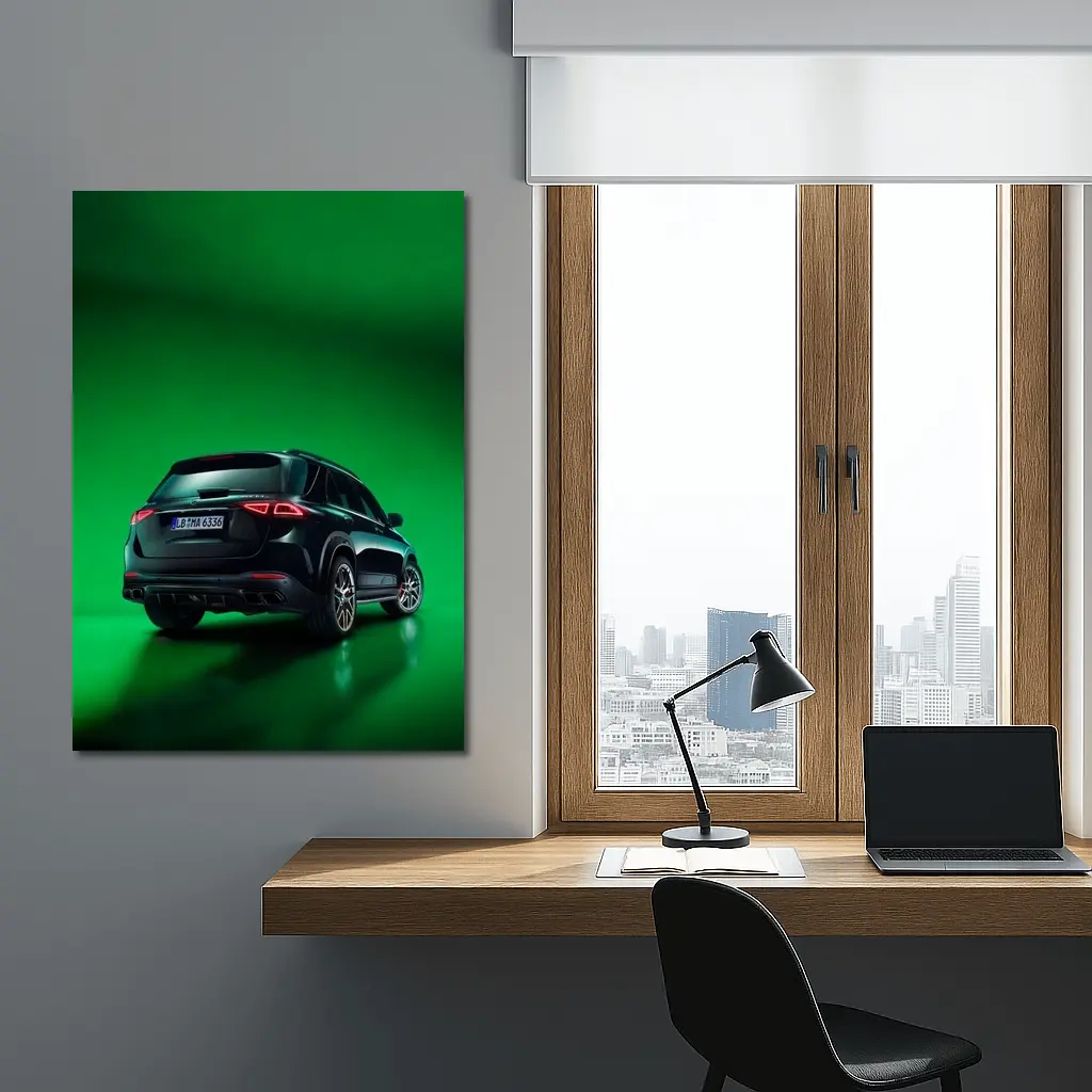 Mercedes AMG GLE Green Neon Studio – Wall Art